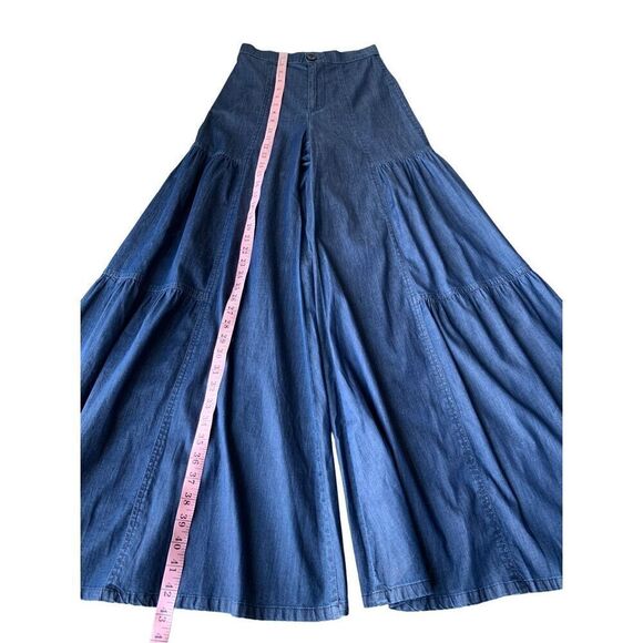 WARM Tiered Wide Leg Palazzo Pants - Picture 9 of 12